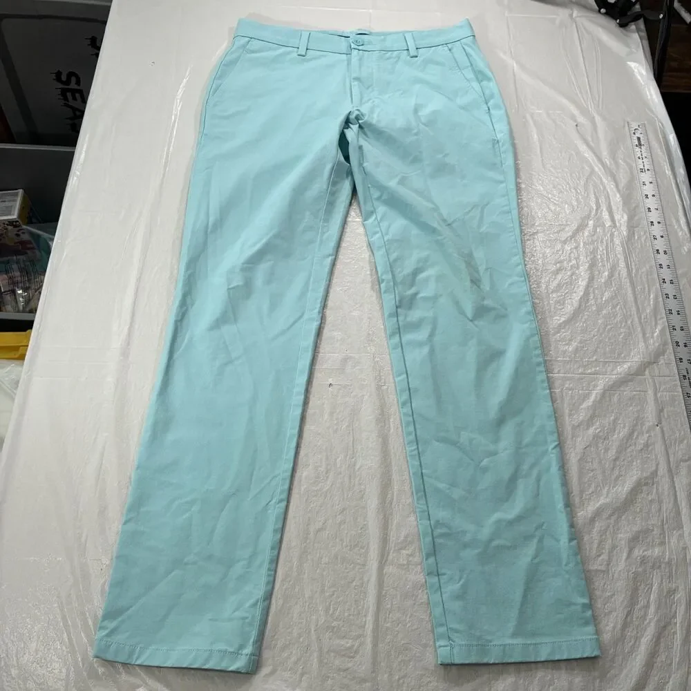 Vineyard Vines Performance Pants Mens 30x32 (32x31) Light Blue Straight Golf